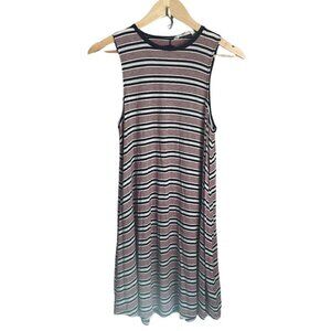 AMERICAN EAGLE Dress Size Small Soft & Sexy Red Blue Striped Sleeveless Summer